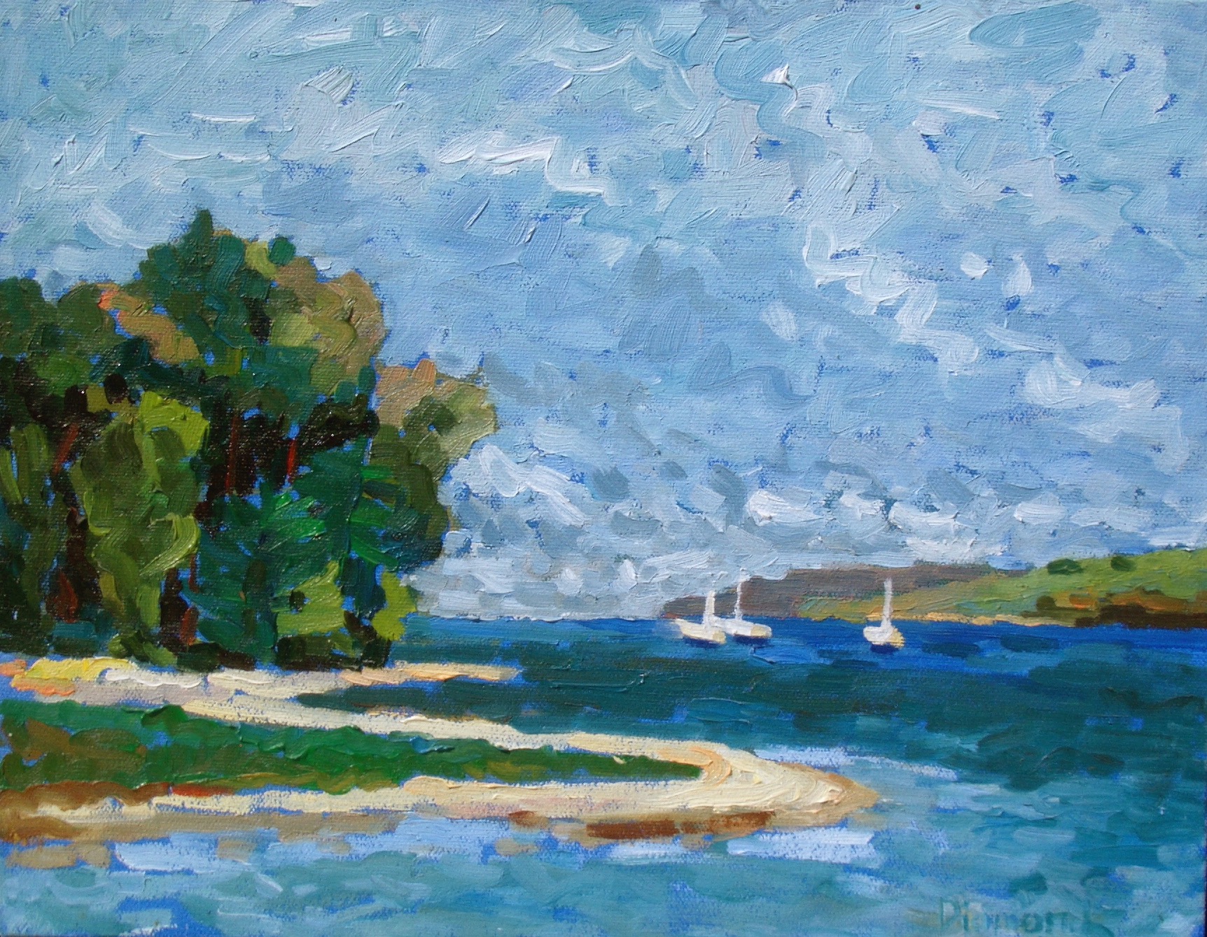 Blue Tomales painting