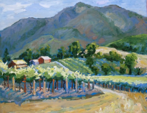 Clear Day, Kunde Vineyards painting
