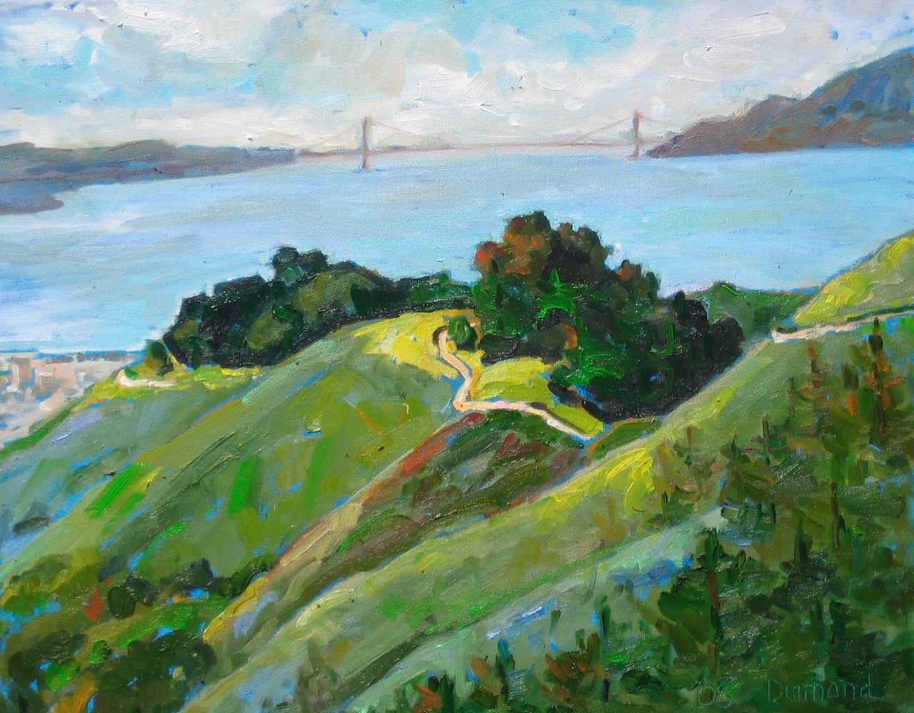 Ridge Trail - Berkeley Hills painting