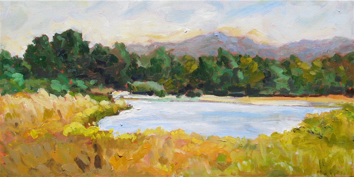 Tidal Water - Martinez wetlands painting